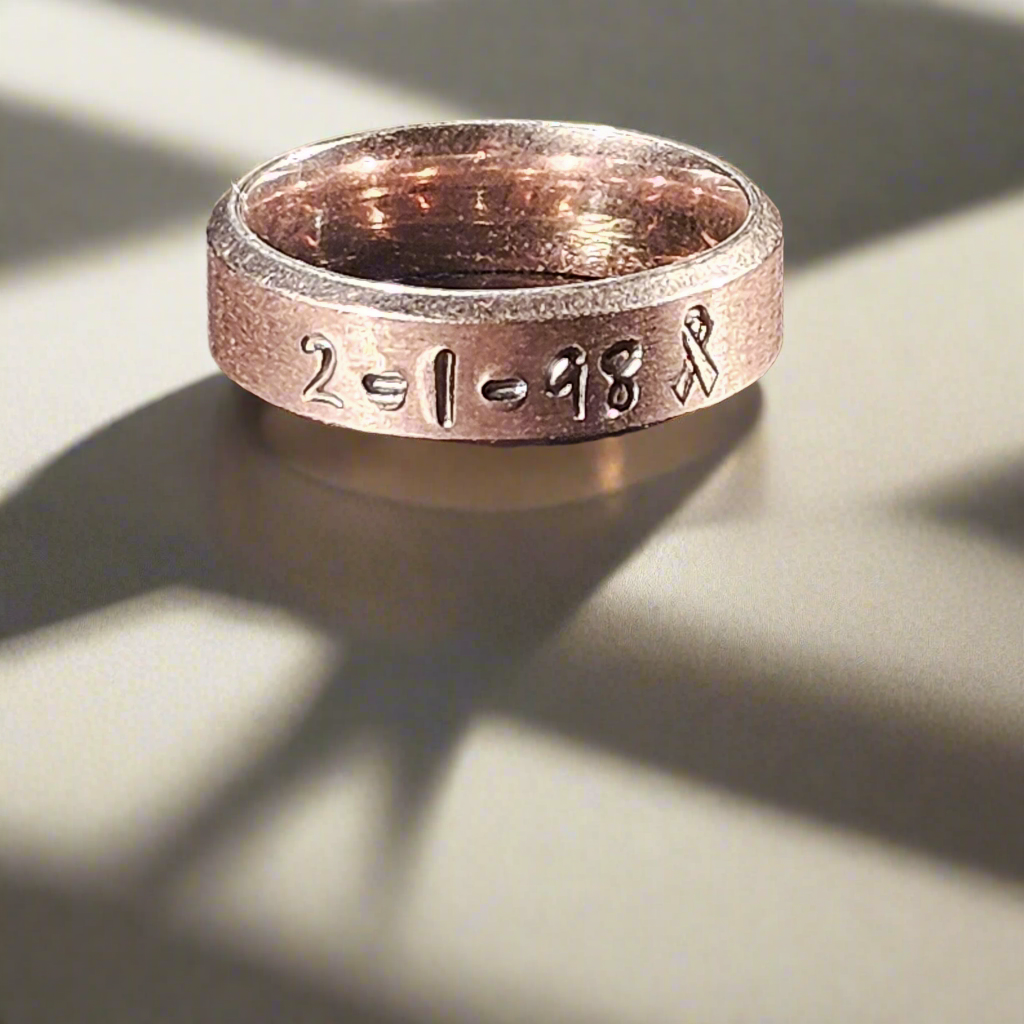 Engraved Custom Name Ring - Rose Gold - Standard